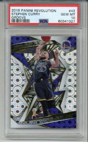 2019 PANINI REVOLUTION GROOVE #42 STEPHEN CURRY WARRIORS PSA 10 LOW POP