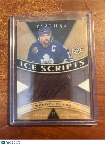 2012-13 Upper Deck Wendel Clark Acetate Insert