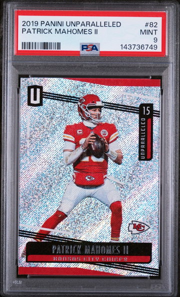2019 Panini Unparalleled Patrick Mahomes #82 PSA 9
