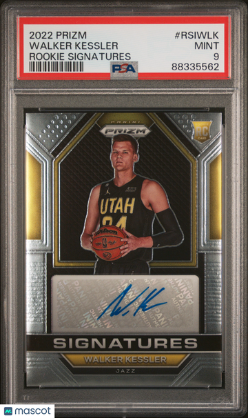 2022 Panini Prizm Rookie Signatures Walker Kessler #RSIWLK Rookie Signatures PSA 9
