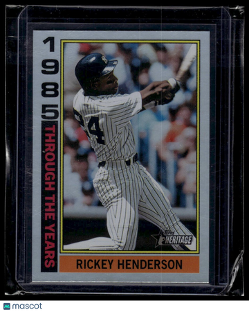 2025 Topps Heritage Rickey Henderson #TTY-8 Through the Years Holographic