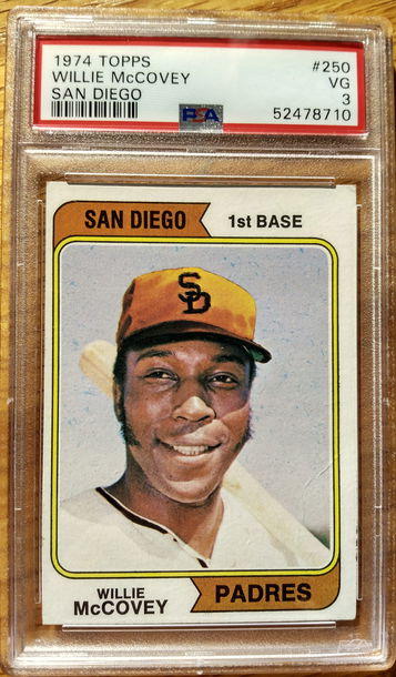 1974 Topps Willie McCovey PSA 3 