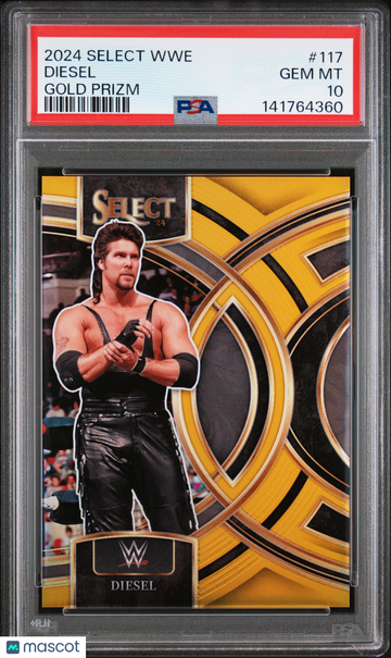 2024 Panini Select WWE Diesel #117 Gold Prizm /10 PSA 10