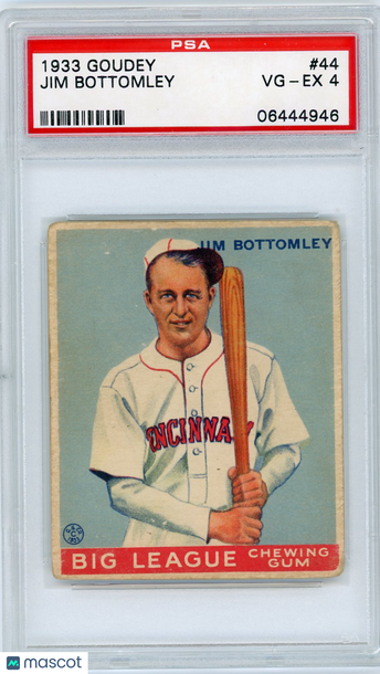 1933 Goudey Jim Bottomley #44 PSA 4