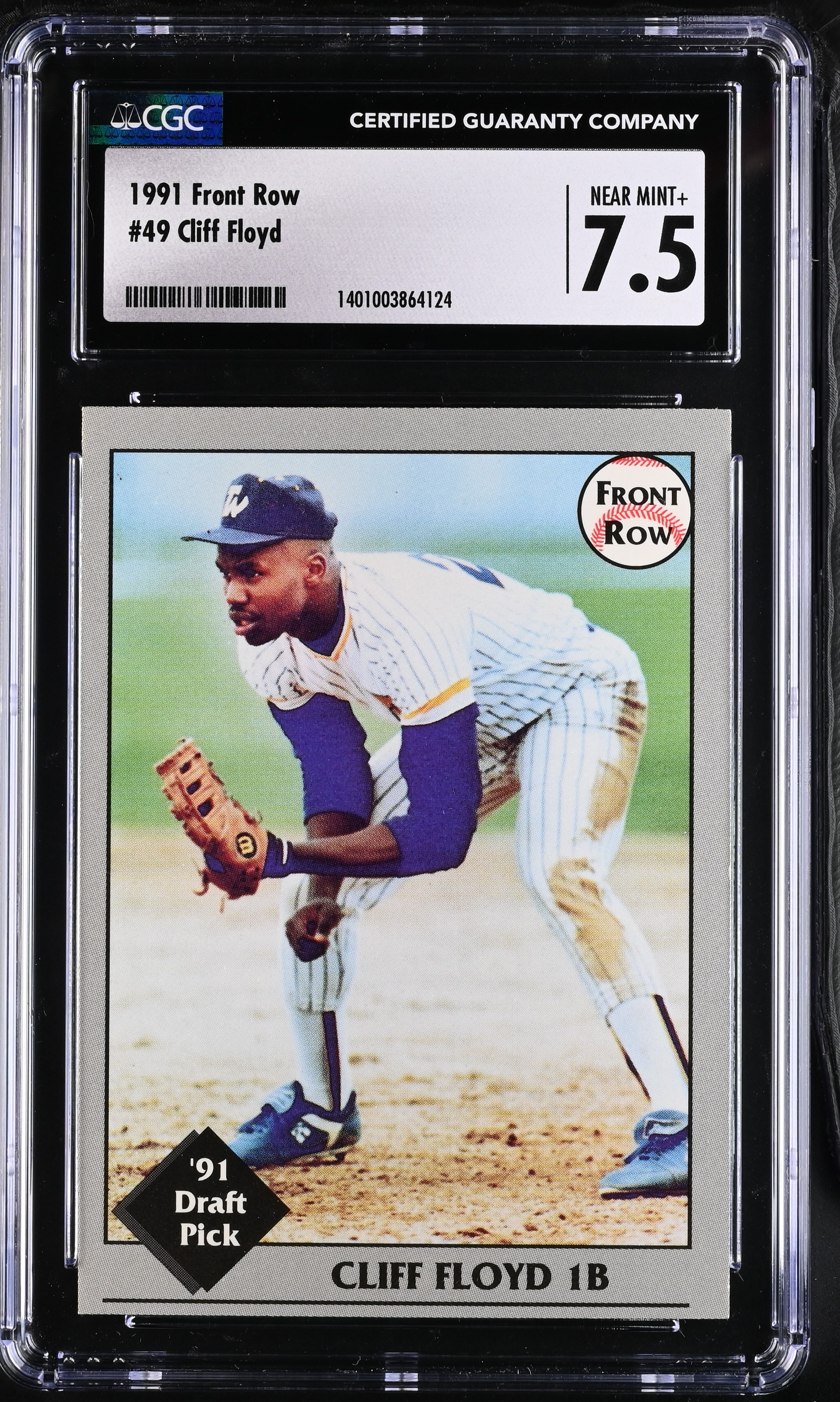 1991 Front Row Cliff Floyd #49 CGC 7.5 P1366