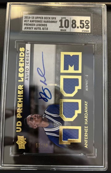 Anfernee Hardaway Jersey Auto SGC 8.5/auto 10