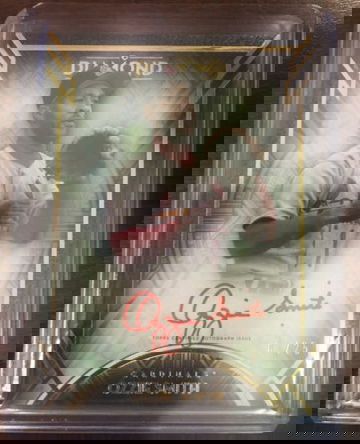2021 Topps Diamond Icons Red Ink Auto Ozzie Smith /25 St Louis Cardinals