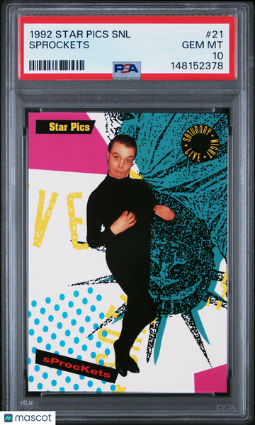 1992 Star Pics Saturday Night Live Mike Meyers Sprockets Rookie #21 PSA 10