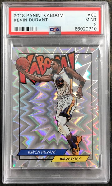 2018 panini kaboom kevin durant psa9