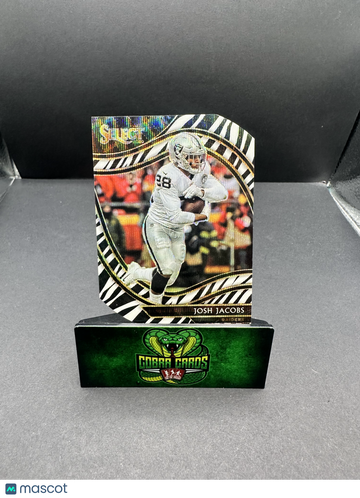 2020 Panini Select Josh Jacobs #333 Zebra