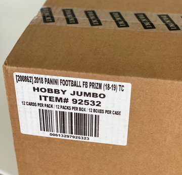 2018 panini prizm football 12 box case sealed