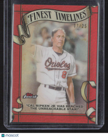2025 Topps Finest Timelines Cal Ripken Jr. #FT-14 /25