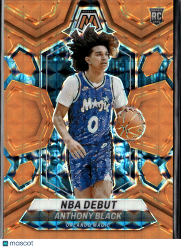 2024 Panini Mosaic Basketball Anthony Black Trading Card Orange /25 RC Orlando Magic #263