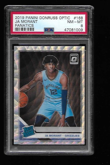 2019 Donruss Optic Fanatics JA Morant PSA 8