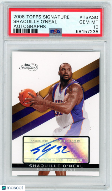 2008 Topps Signature Autographs Shaquille O'Neal #TSASO PSA 10