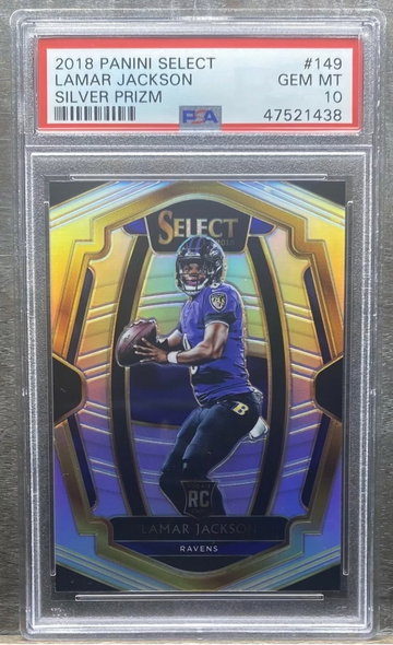 Lamar Jackson 2018 Select Premier Level Silver 