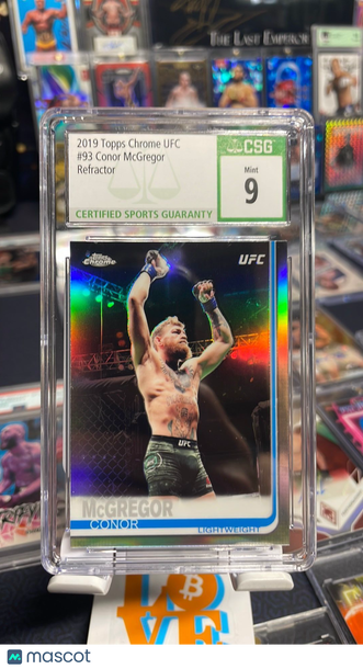 Graded 2019 Topps Chrome UFC Conor McGregor #93 Refractor