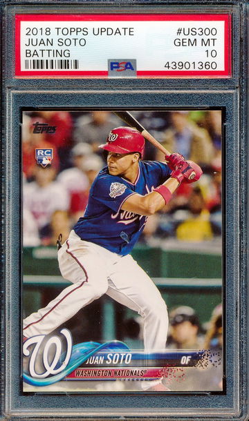 2018 Topps Update #US300 Juan Soto PSA 10 1360