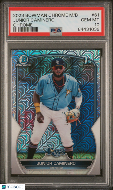 2023 Bowman Mega Box Chrome Junior Caminero #61 PSA 10