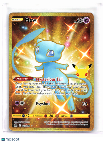 Celebrations Mew (Secret) Holo Secret Rare #025/025
