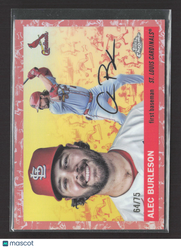 2025 Topps Chrome Alec Burleson #173 64/75 Auto
