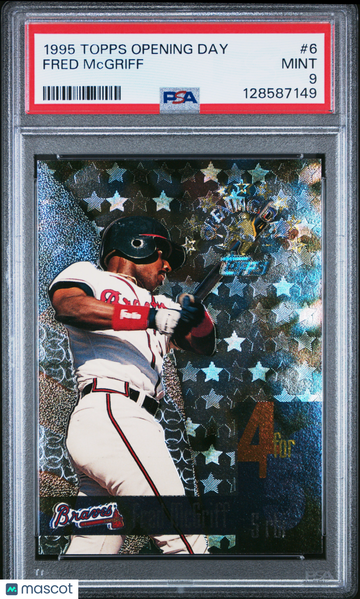 1995 Topps Opening Day Fred Mcgriff #6 PSA 9