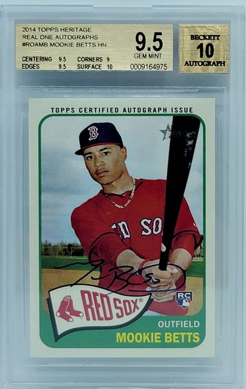 2014 Topps Heritage Mookie Betts auto