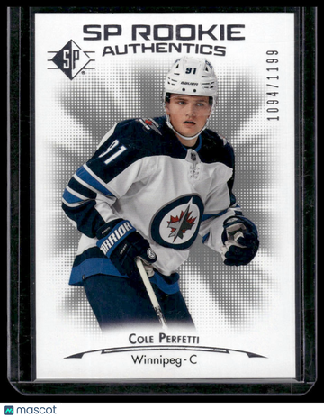 2021-22 SP Cole Perfetti #116 SN,RC