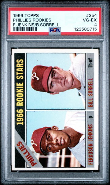1966 Topps Bill Sorrell/Fergie Jenkins #254 PSA 4
