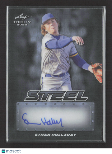 2023 Leaf Trinity Steel Ethan Holliday #S-EH1 /5