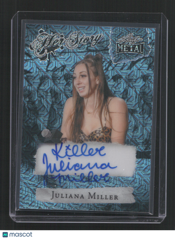 2024 Women of Sport JULIANA MILLER #HS-JM1 /1 BLUE MOJO HER STORY AUTO SN,AU