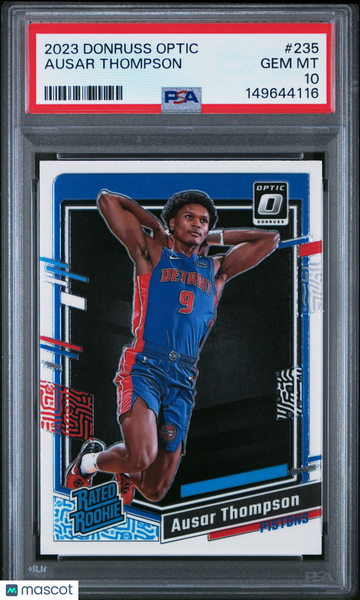 2023 Panini Donruss Optic Ausar Thompson #235 PSA 10