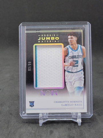 2020-21 Noir, Donruss Rookie Jumbo Material Rated Rookie Lamelo Ball Rookie  /99