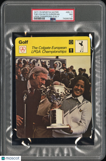 1977-79 Sportscaster Nancy Lopez The Colgate European #85-11 ITALY PSA 7
