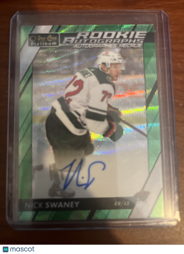 2023-24 O-PEE-CHEE PLATINUM NICK SWANEY #R-NS Emerald Rookie Upper Deck