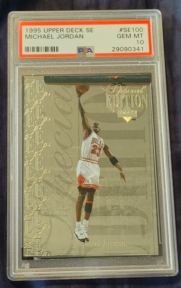 1995 Upper Deck Special Edition SE Foil Insert Michael Jordan PSA 10