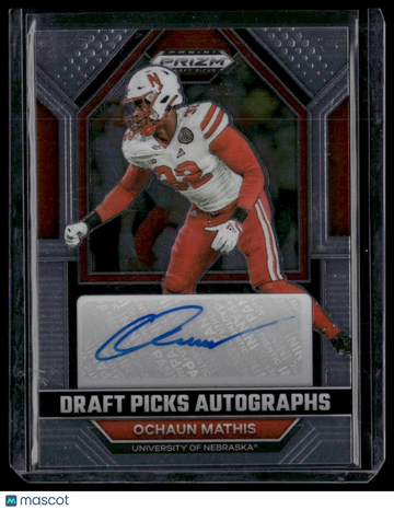 2023 Panini Prizm Draft Picks Ochaun Mathis #DPA-OCM Draft Picks Autographs AU