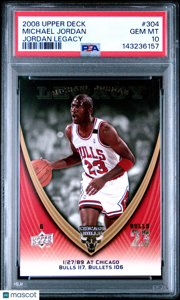 2008 Upper Deck Jordan Legacy Michael Jordan #304 PSA 10