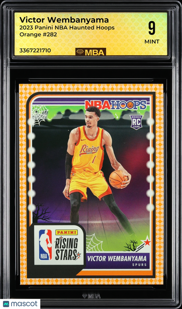 2023 Panini NBA Haunted Hoops Victor Wembanyama #282 Orange MBA 9