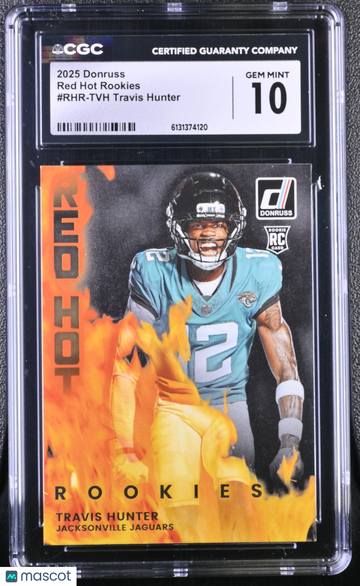 2025 Donruss Travis Hunter #RHR-TVH Red Hot Rookies CGC 10