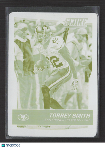 2016 Panini Score Football Torrey Smith #274 Yellow Printing Plate /1 Printing Plate