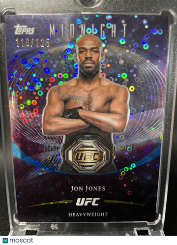 2026 Topps Midnight UFC Jon Jones #35 Purple Disco Prizm /125
