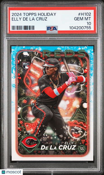 2024 Topps Holiday Elly De La Cruz #H102 PSA 10