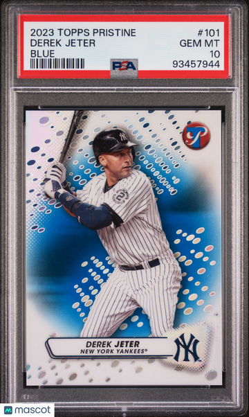2023 Topps Pristine Derek Jeter #101 Blue PSA 10