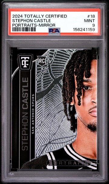2024 Panini Totally Certified Portraits Mirror Stephon Castle #18 PSA 9