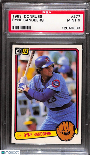 1983 Donruss Ryne Sandberg #277 PSA 9