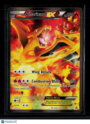 2016 Evolutions Charizard EX Holo Black Star Promo FA #XY121