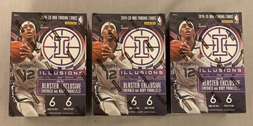 3X 2019-20 Illusions Basketball Blaster Boxes