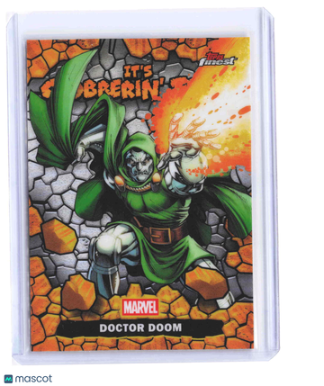 2026 Topps Finest Fantastic Four 65th Anniversary Doctor Doom It's Clobberin' Time! Insert #CT-05