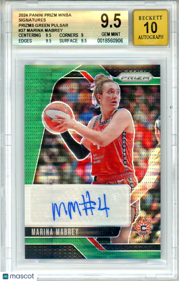 2024 Panini Prizm Marina Mabrey #37 BGS 9.5 Auto 10